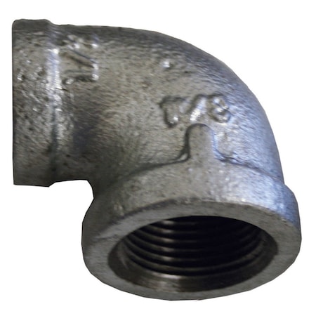 Jones Stephens 2in. x 1in. Galvanized Iron 90Deg. Reducing Elbow, Banded G2350400